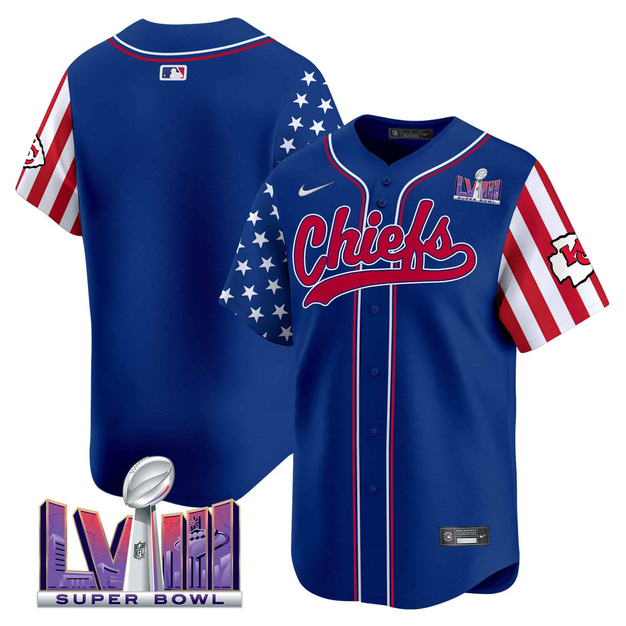 Men Kansas City Chiefs Blank Blue 2024 Nike Independence Day Vapor Premier Limited NFL Jersey->indianapolis colts->NFL Jersey